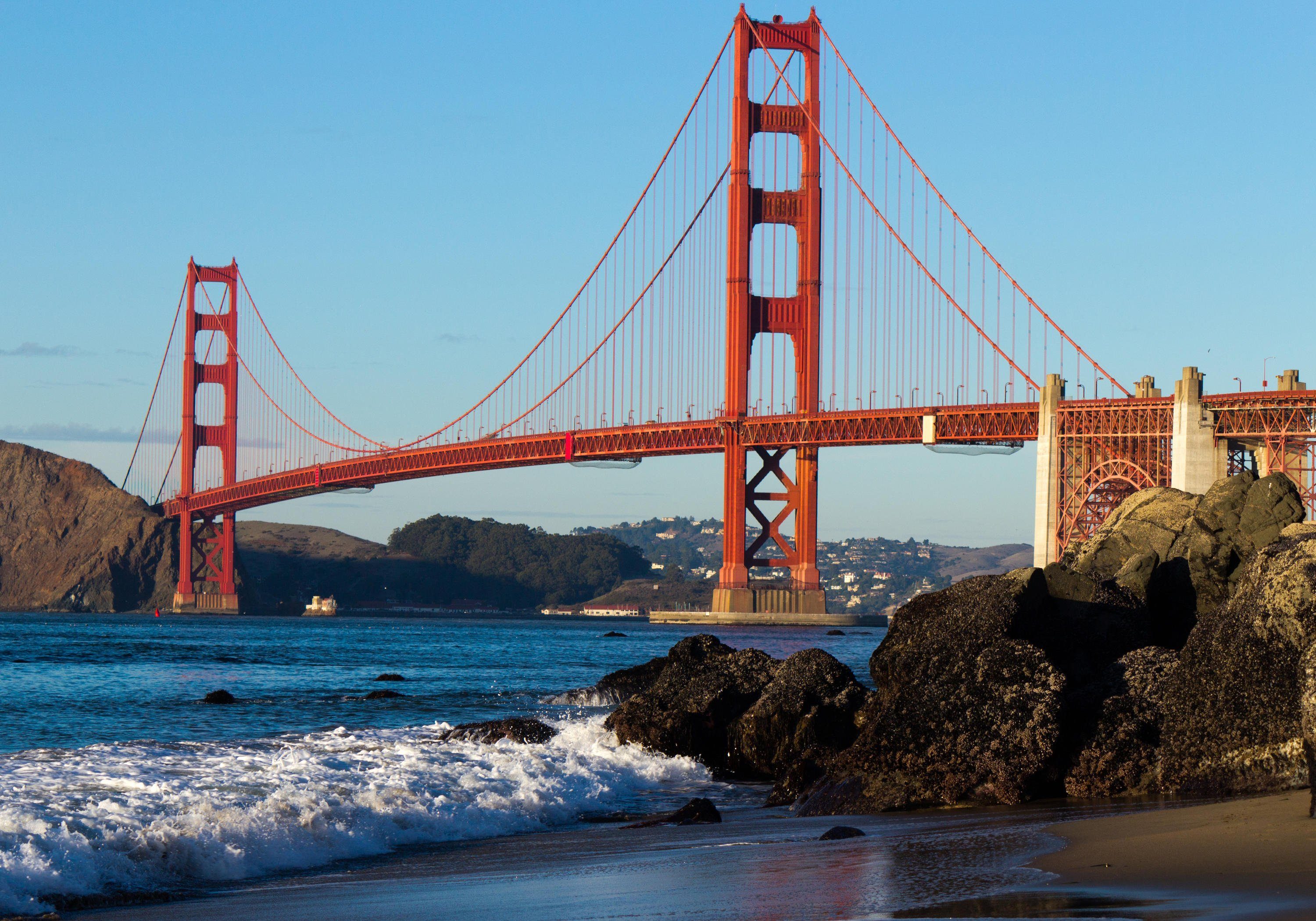 wandmotiv24 Fototapete Golden Gate Bridge USA Amerika, glatt, Wandtapete, Motivtapete, matt, Vliestapete