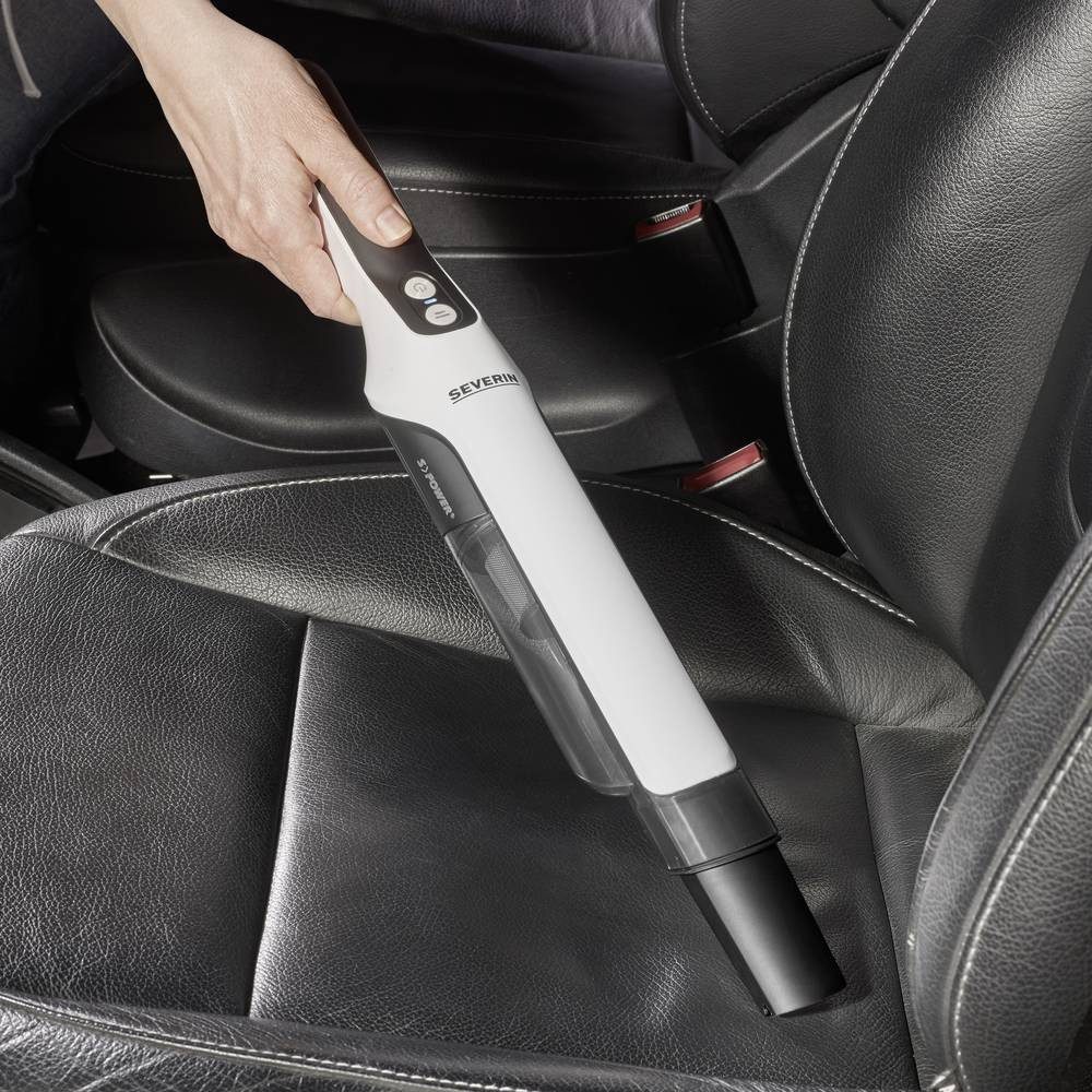 Severin Akku-Handstaubsauger HV 7140, 120 W, Akku-Handstaubsauger, für Möbel Tierhaare Tastaturen, 30 Min. Laufzeit