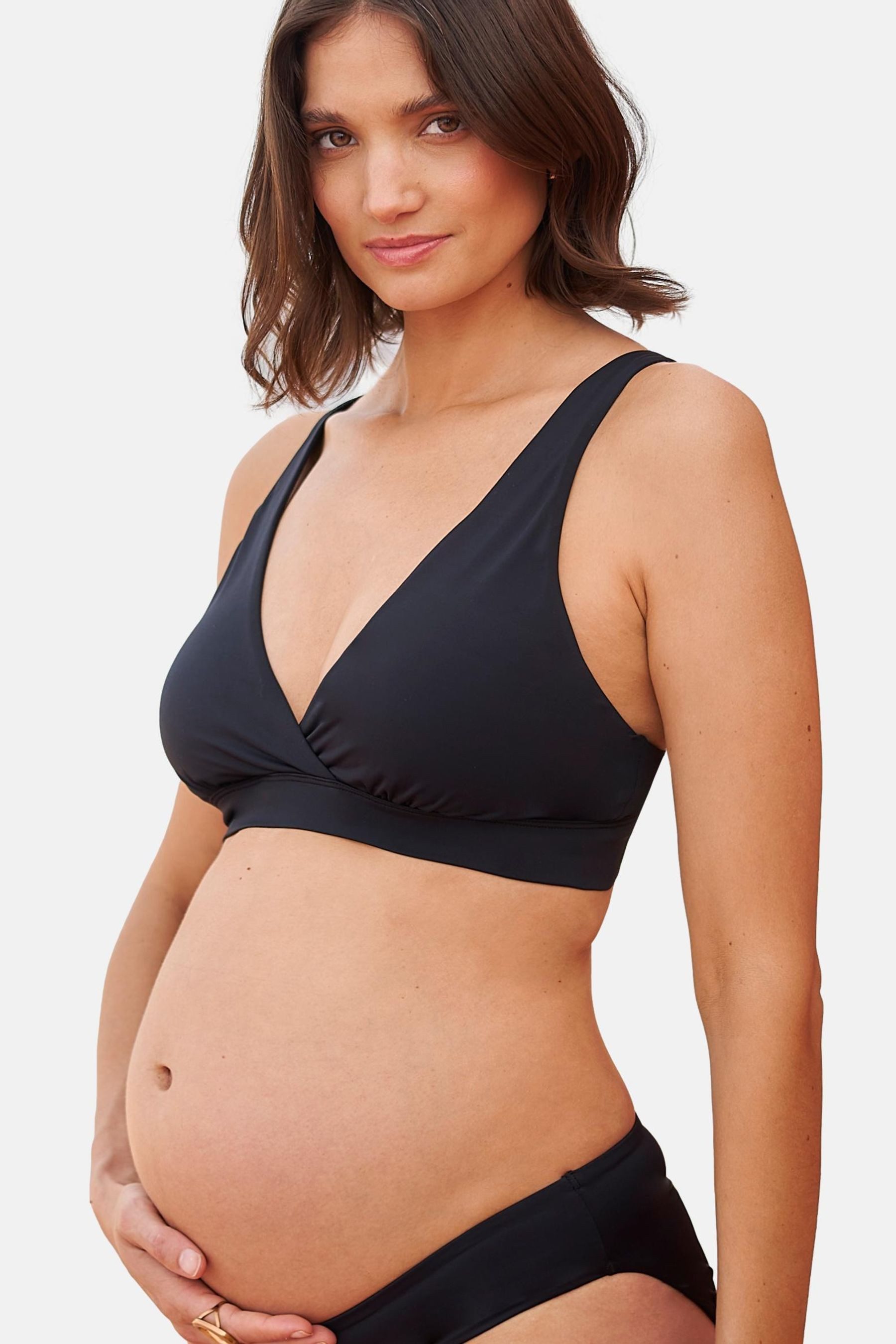 Triangel-Bikini-Top Seraphine Überkreuztes Bikini-Top (Umstandsmode)