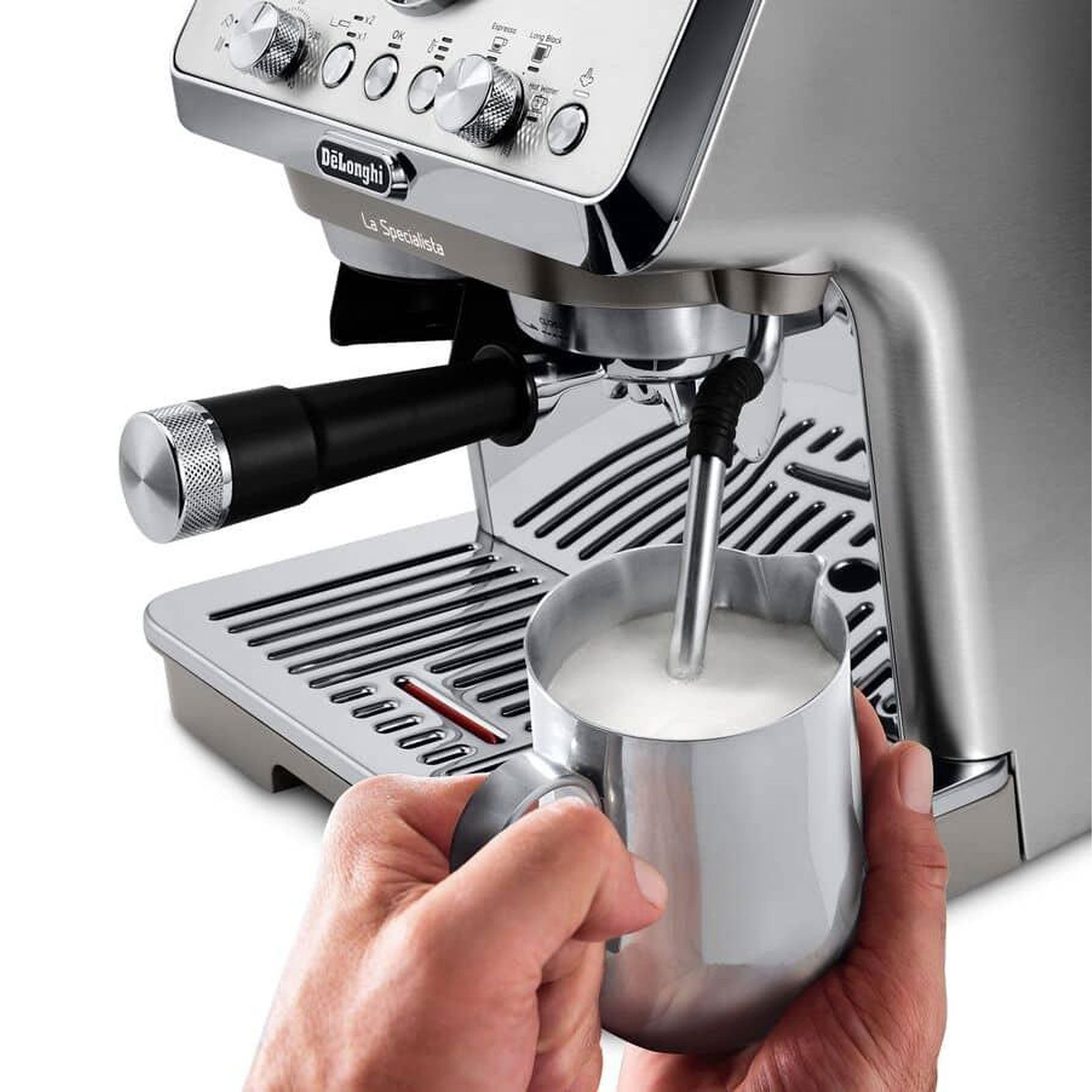 De'Longhi Siebträgermaschine EC9255.M, My LatteArt System, Cold Extraction Technologie – Bild 5 von 5