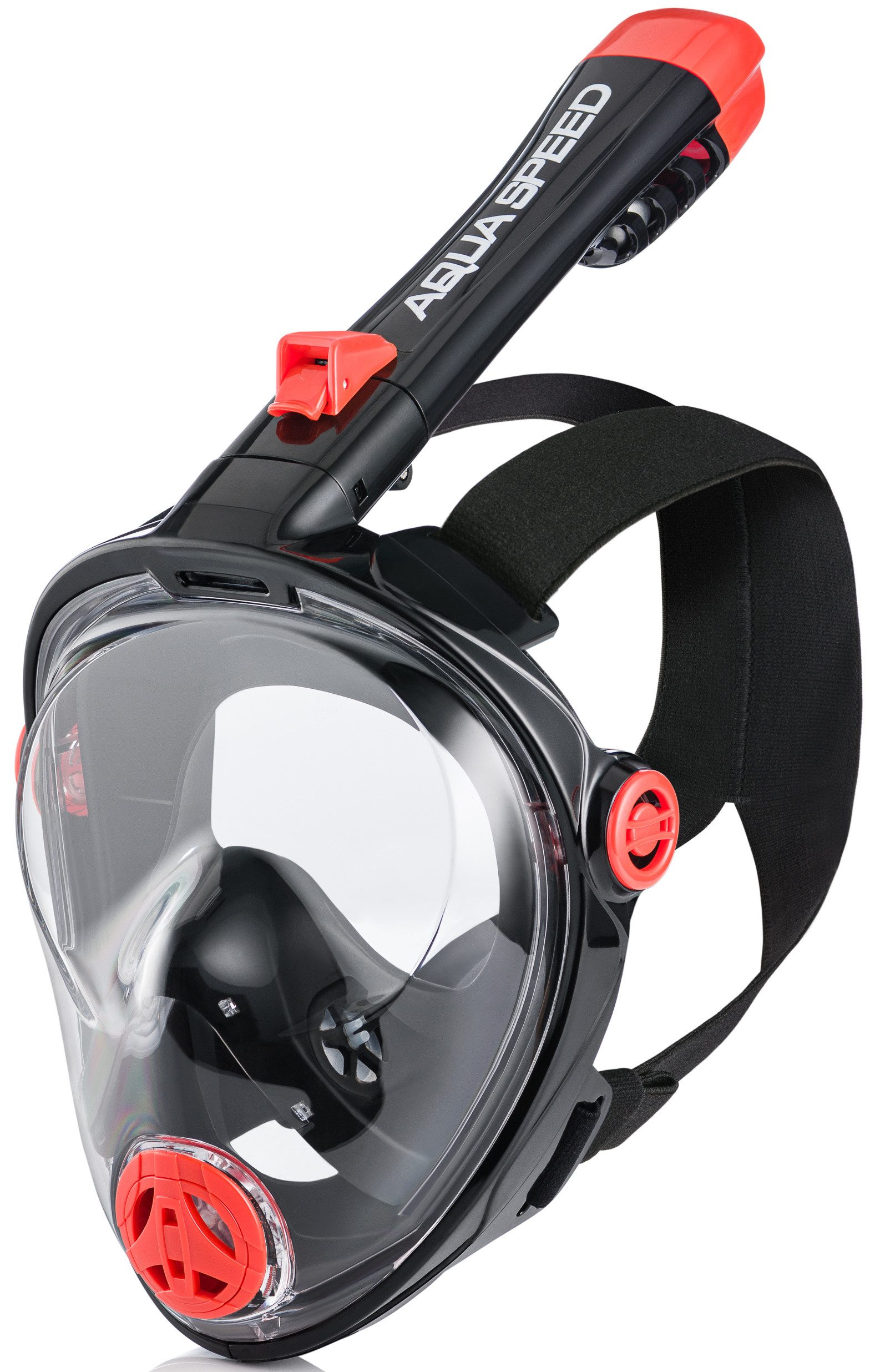 Aqua Speed Schnorchel Kinder 180° Panorama Full Face Schnorchelmaske + Mikrofaser Handtuch (Maske für Kinder, Full Face, Kinderschnorchel, Wassersport-Ausrüstung), Für Kindergrößen entwickelt – Passt perfekt auf kleinere Gesichter