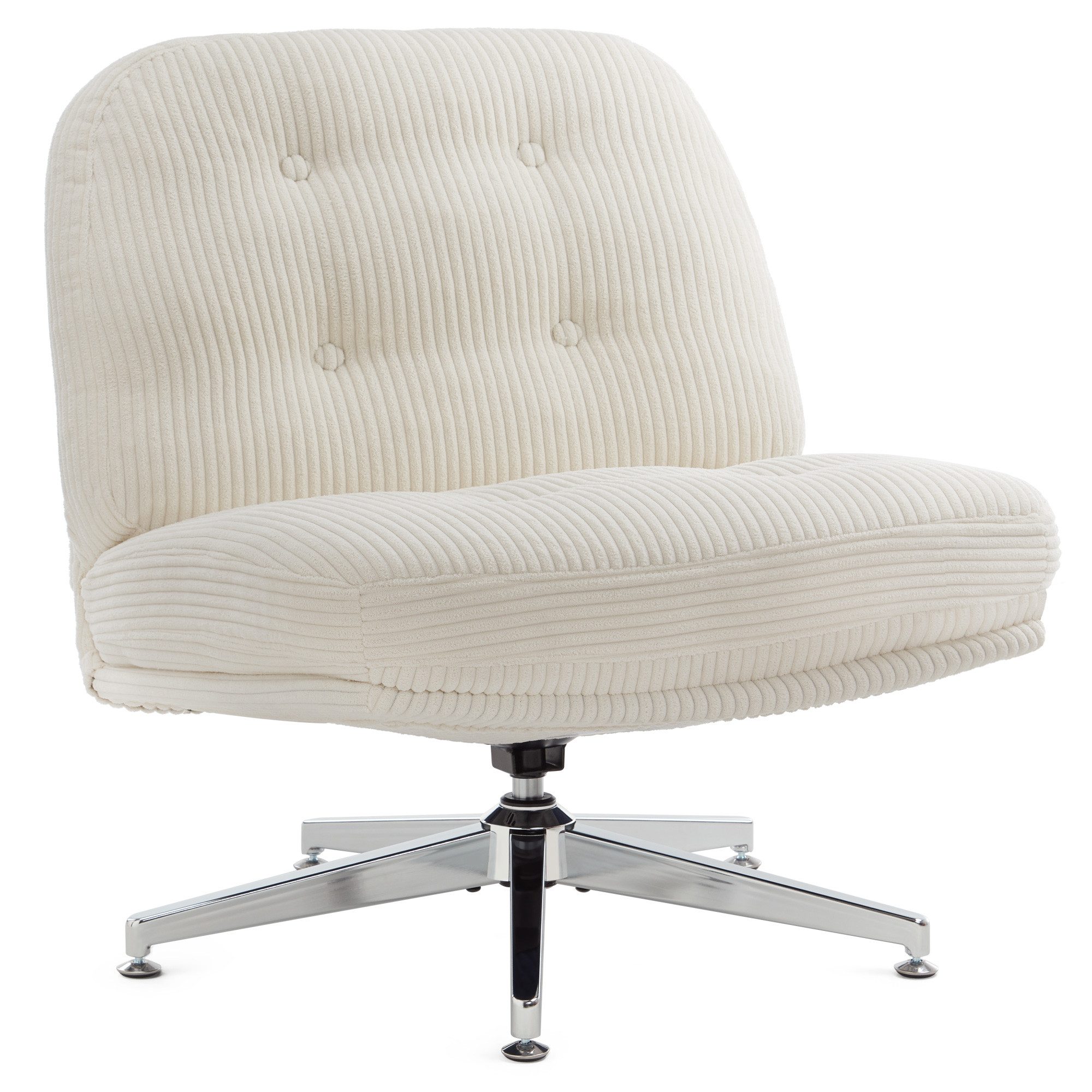 IWMH Bürostuhl Dick Schreibtischstuhl Ohne Rollen, Cordstoff Drehstuhl ohne günstig online kaufen