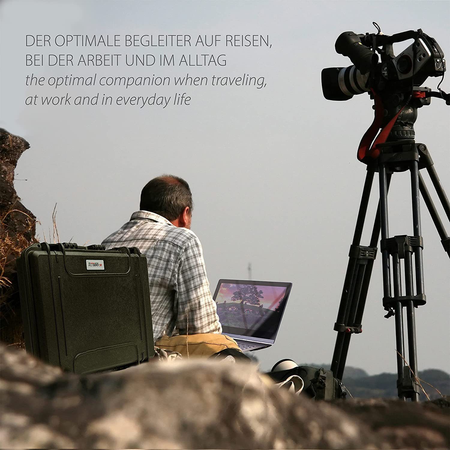 MC-CASES Business-Koffer Professioneller Outdoor Transportkoffer für Apple MacBook Pro