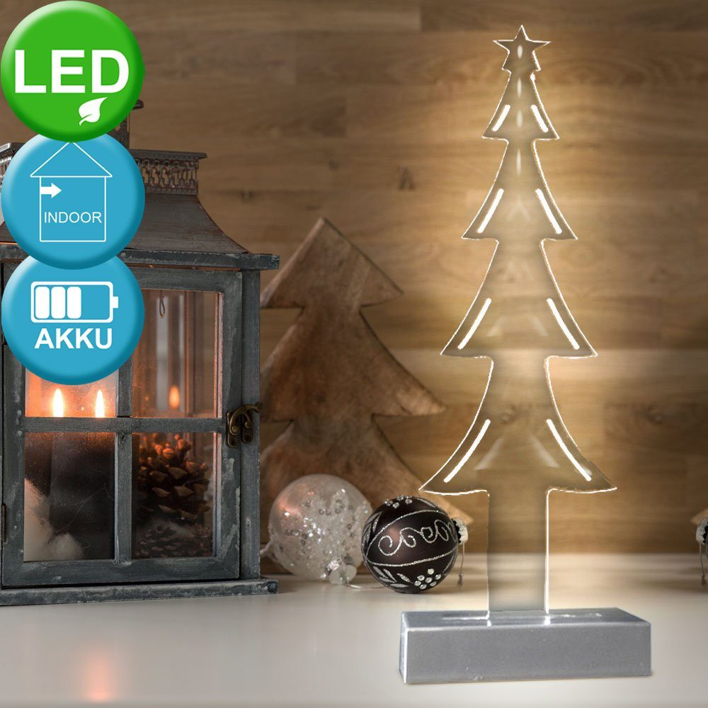 etc-shop LED Dekolicht, LED Acrylo Weihnachtsdeko XMAS Tree Weihnachtsbaum Effektleuchte