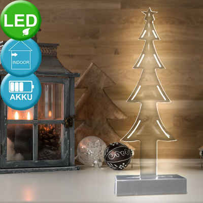 etc-shop LED Dekolicht, XMAS Effektleuchte Weihnachtsbaum Weihnachtsdeko Acrylo Tree LED