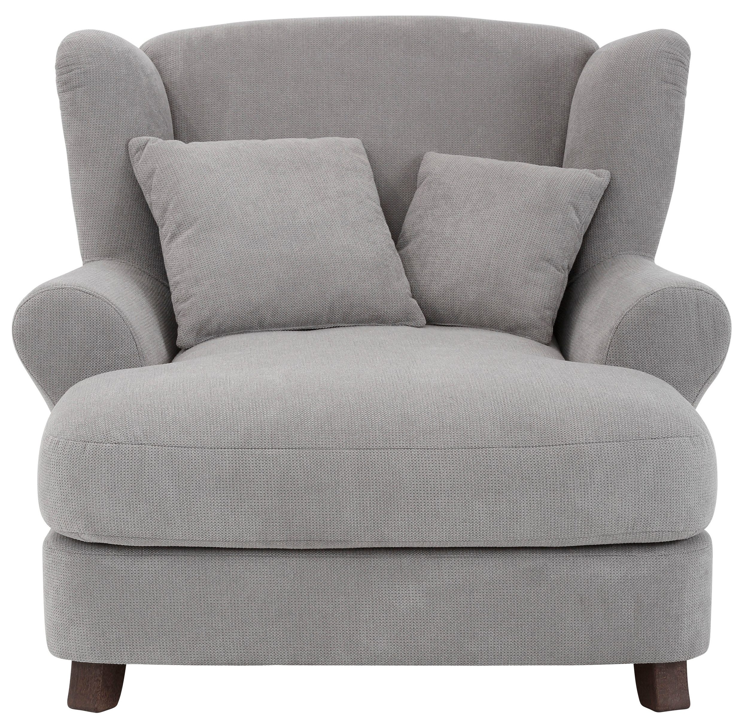 HOME AFFAIRE XXL-Sessel OASE Luxu-Microfaser Silber