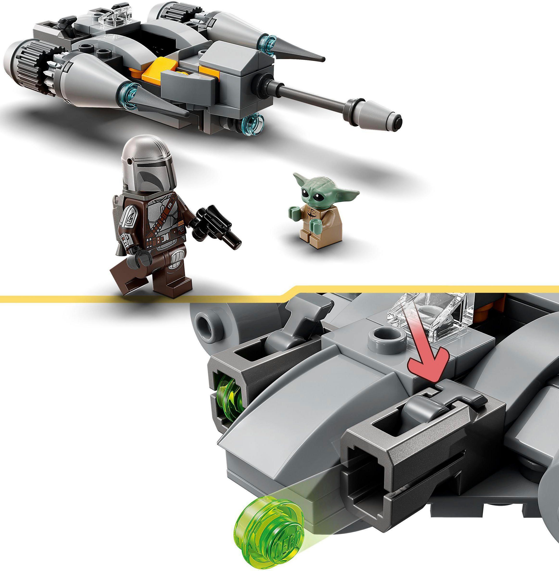 LEGO® Microfighter Konstruktionsspielsteine St), (75363), Made Star N-1 in LEGO® des Mandalorianers – Wars; (88 Starfighter Europe