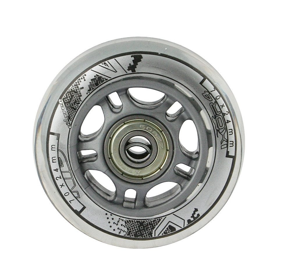 Inlineskates-Rolle Inliner 4 Rollen Räder PU 70x24mm 82A + 8x ABEC-7 Lager