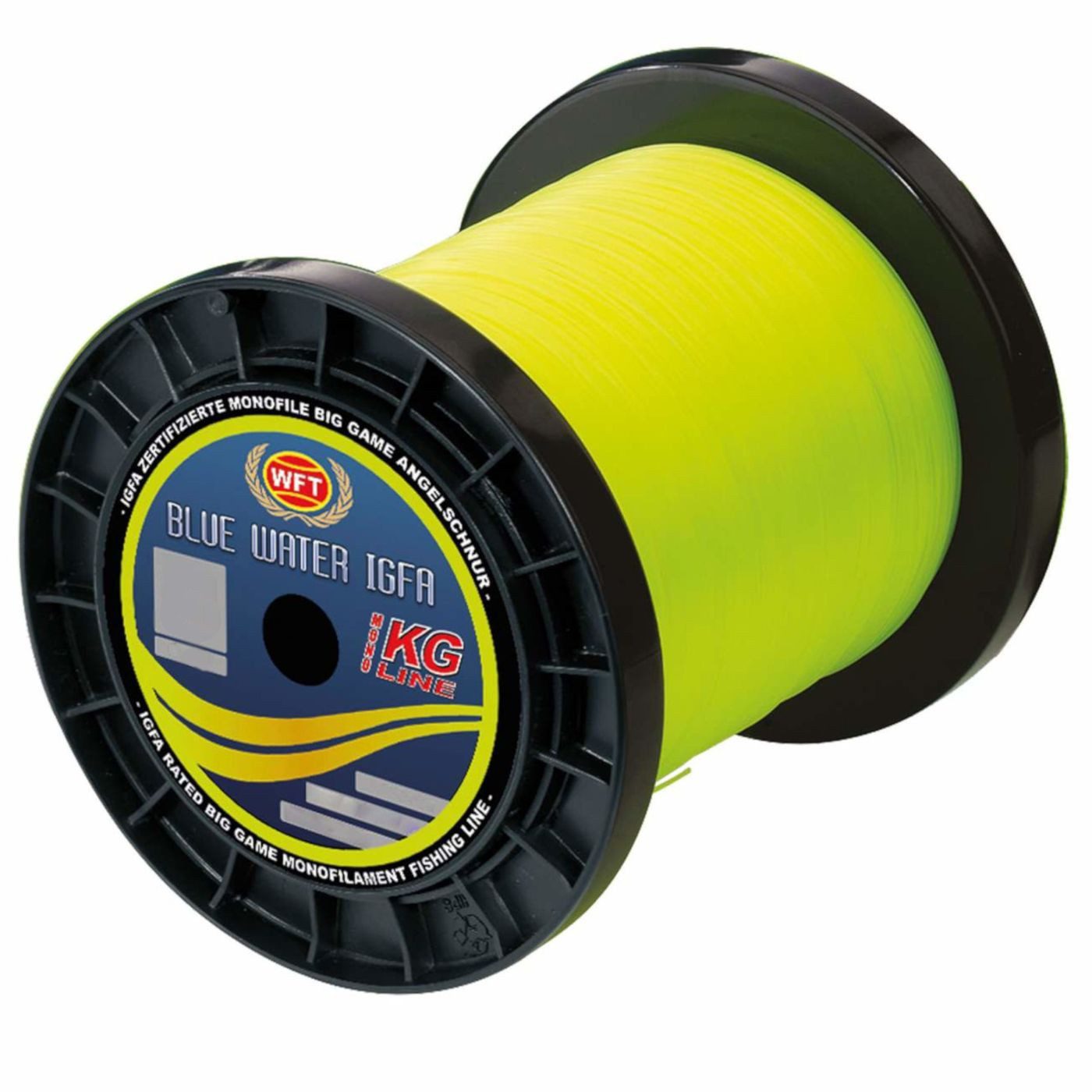 WFT Angelschnur WFT IGFA 50lbs 25kg lime 0,68mm - 1000m monofile Angelschnur, (1000-St)