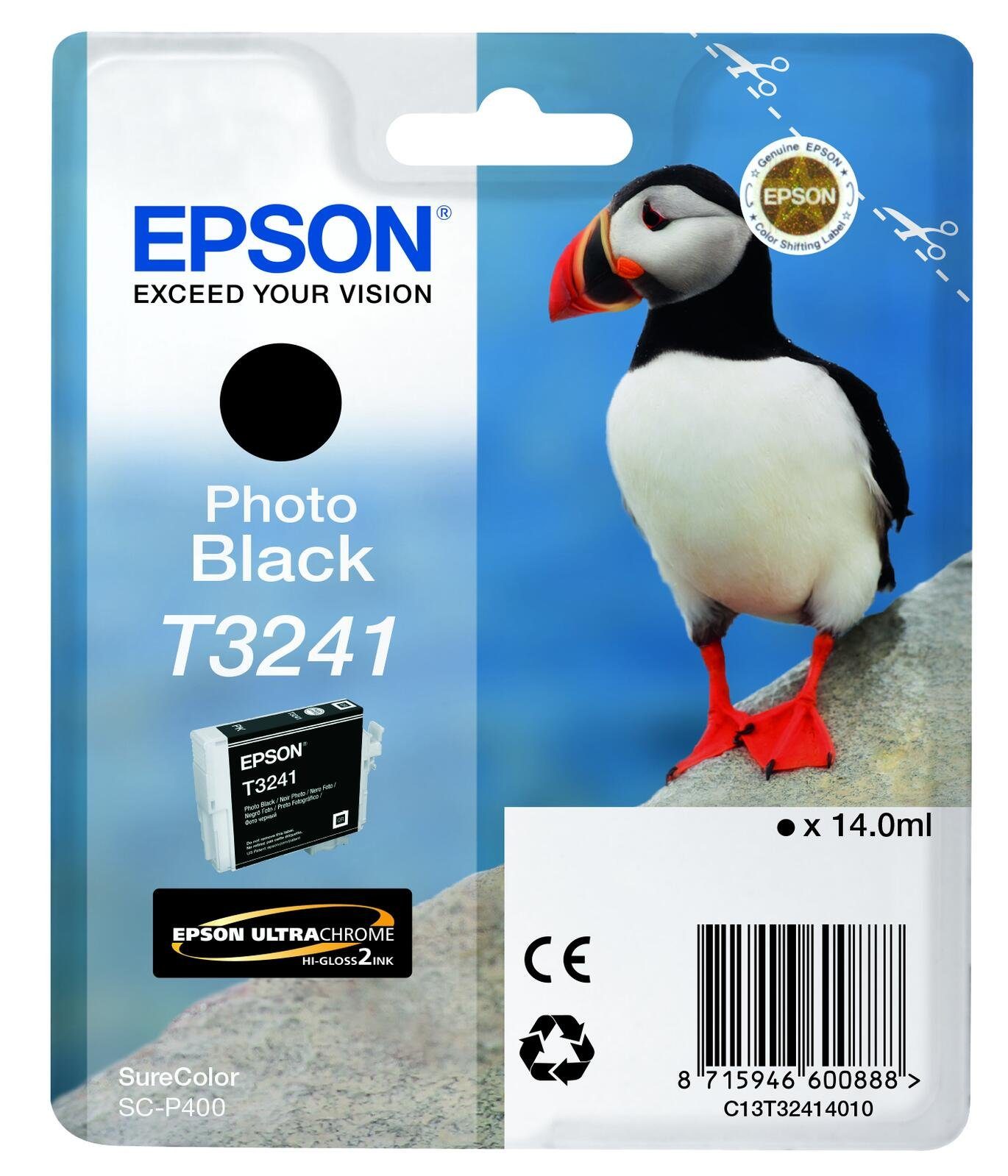 Epson Epson T3241 Druckerpatrone Photo schwarz Tintenpatrone