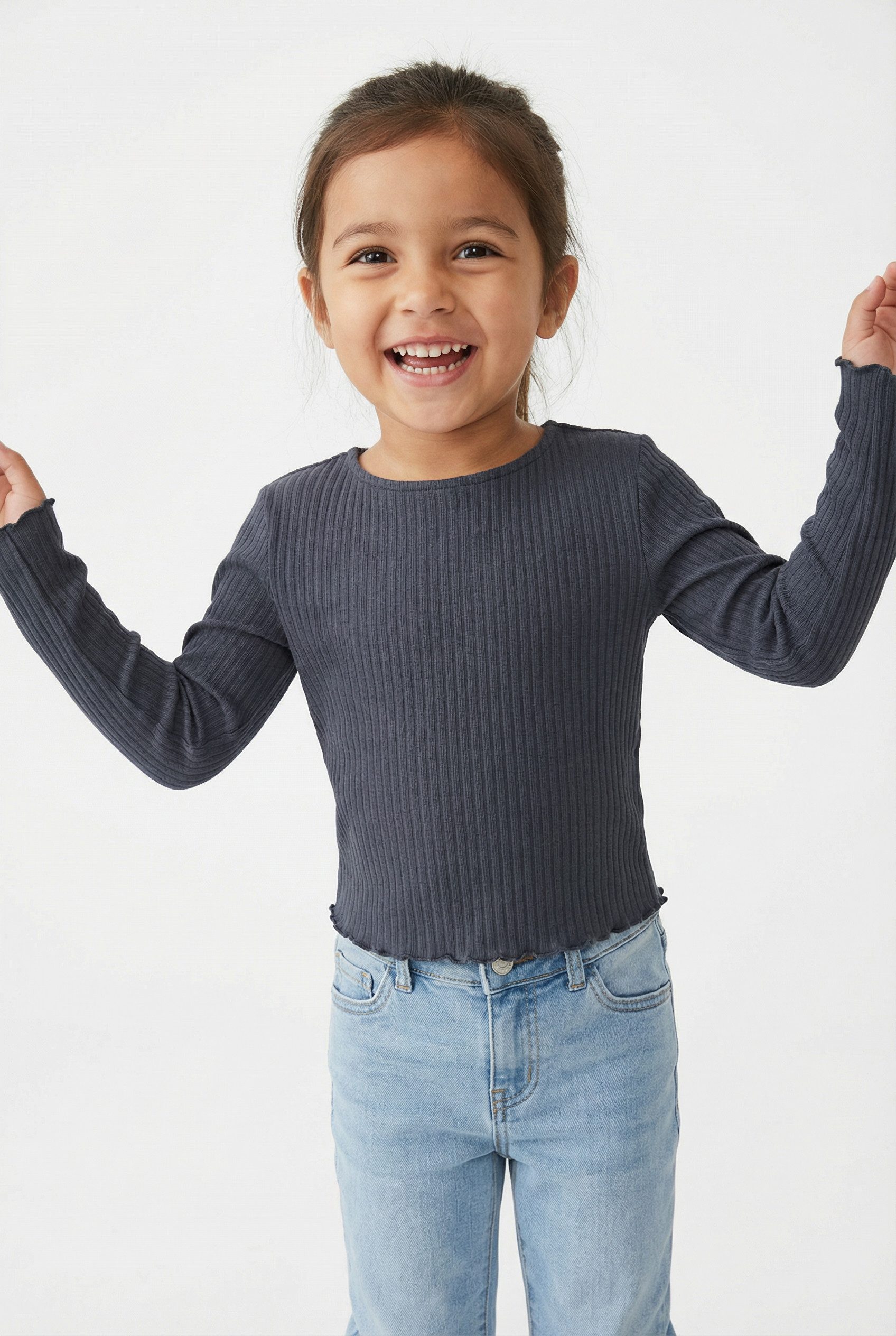 KIDS ONLY Langarmshirt KOGNELLA L/S O-NECK TOP JRS NOOS Materialmix