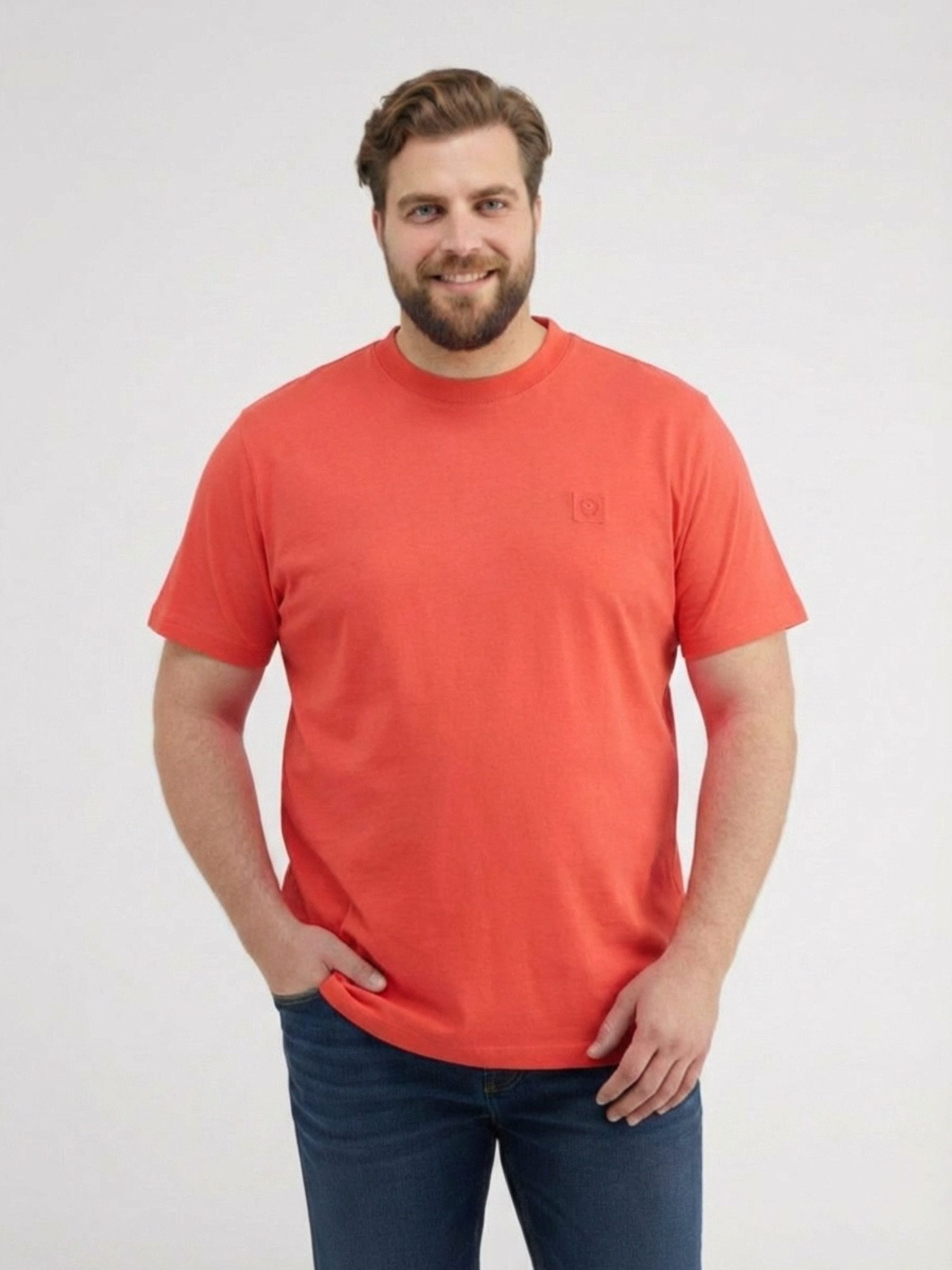 LERROS T-Shirt T-Shirt in Cool & Dry Qualität, große Größen