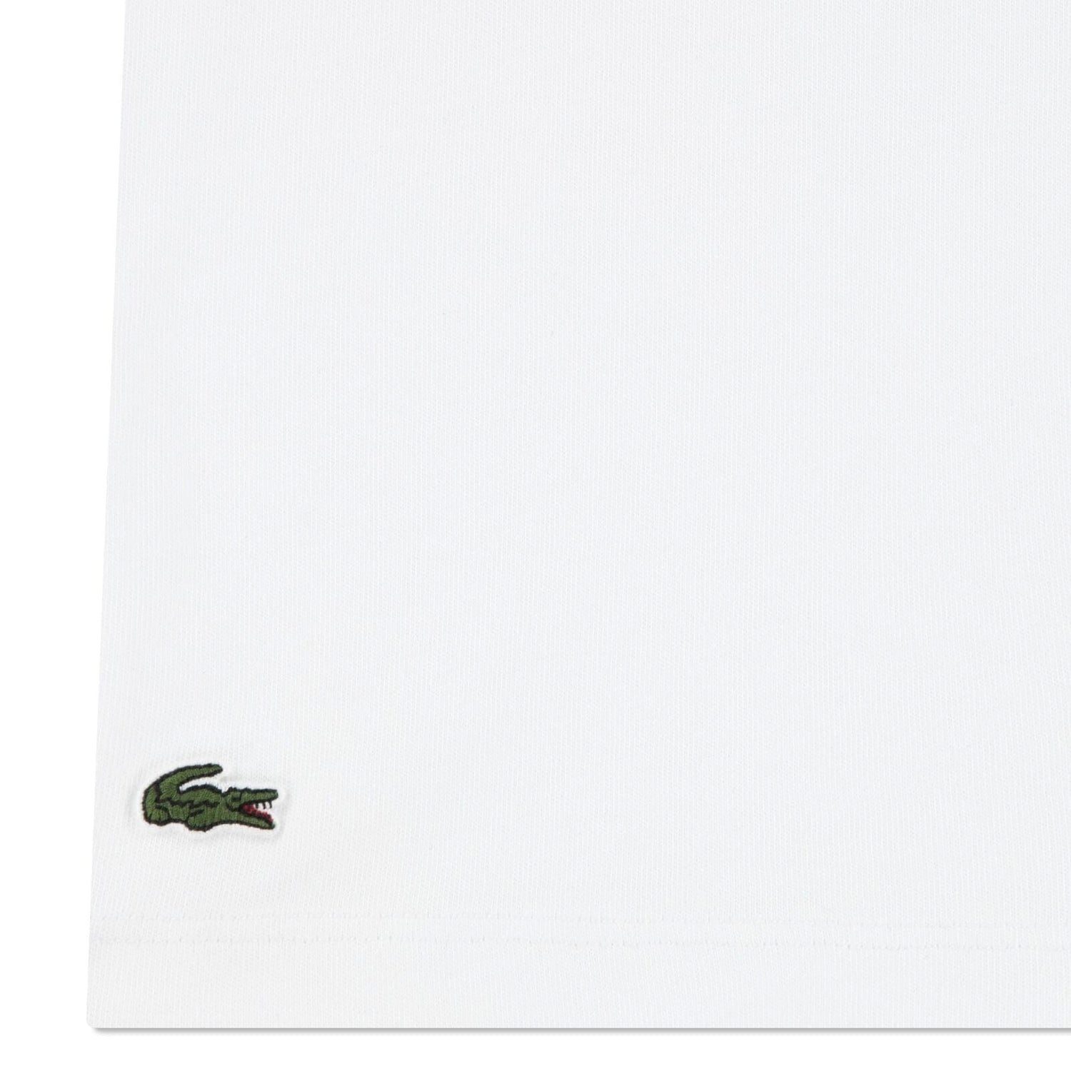 Lacoste T-Shirt Lacoste Kinder T-Shirt mit Seiten-Logo – Weiß
