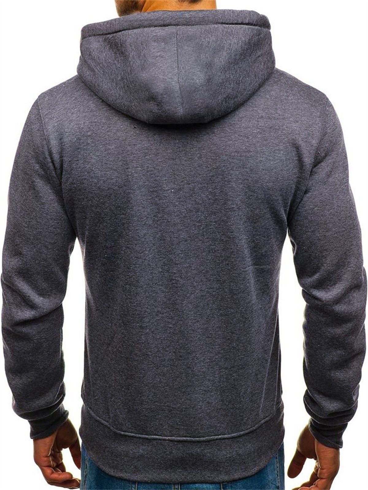 für Herren dunkelgrau atmungsaktives Sweatshirt Discaver Lockeres, Freizeit-Sweatshirt