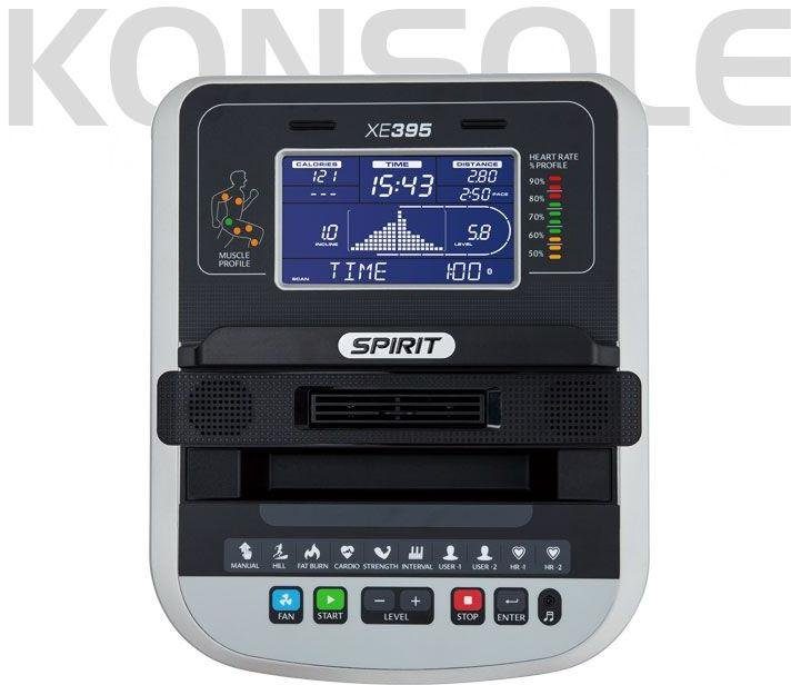 Spirit Fitness XE 395 Ellipsentrainer-Ergometer