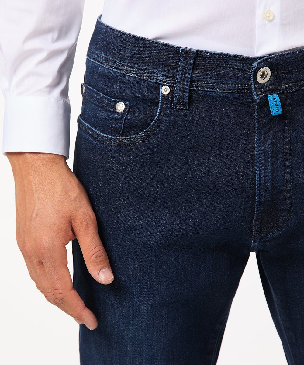 Pierre Tapered Futureflex Navy Cardin 5-Pocket-Jeans Lyon Washed Denim Dark