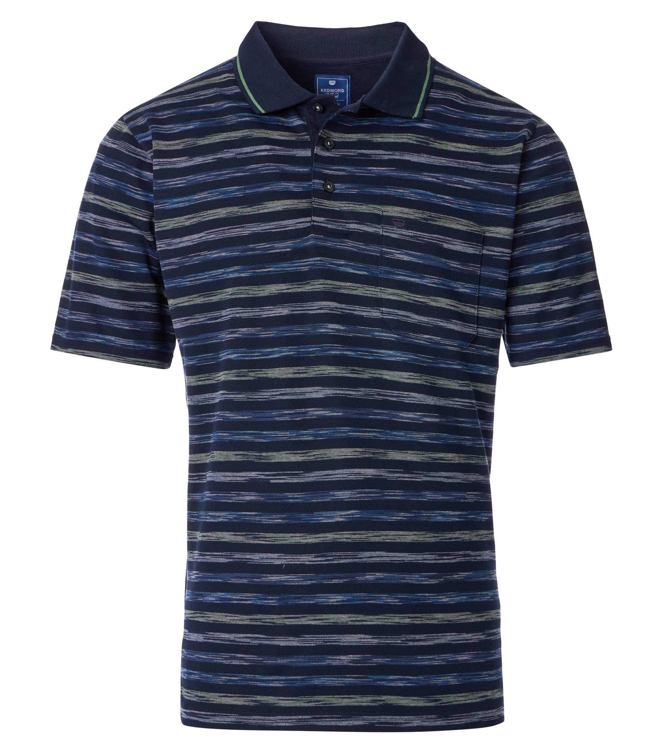 Redmond Poloshirt gestreift basic