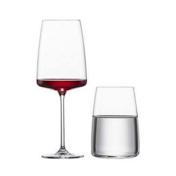 Zwiesel Glas Glas Vivid Senses Wein- und Wassergläser 8er Set, Glas