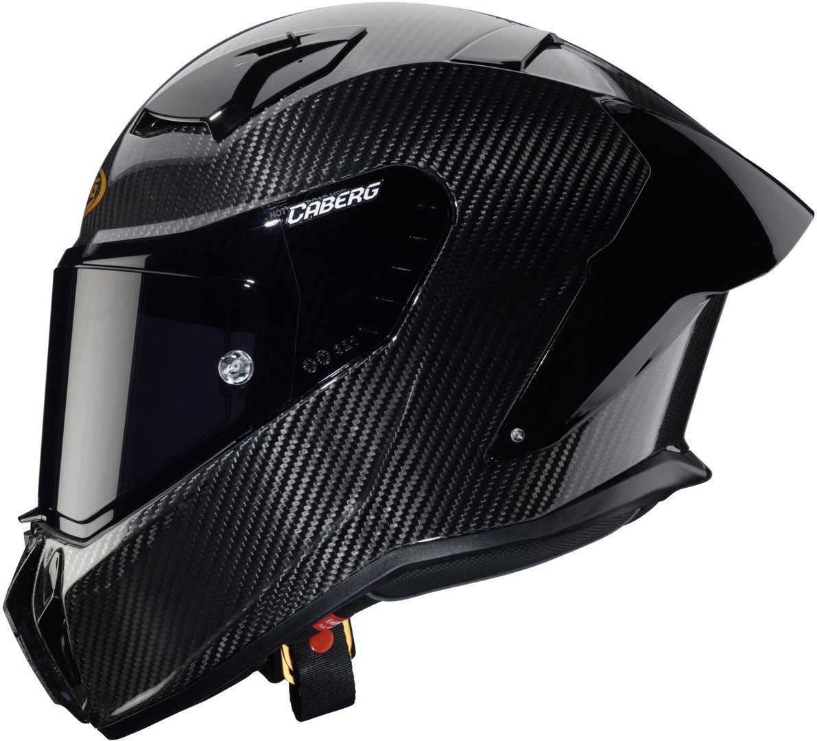 Caberg Motorradhelm GP01 Carbon Helm, vorbereitet für Kommunikationssystem,Pinlockscheibe enthalten,vor