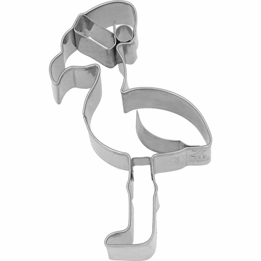 Weihnachts-Flamingo Edelstahl 8 cm, Ausstechform Birkmann