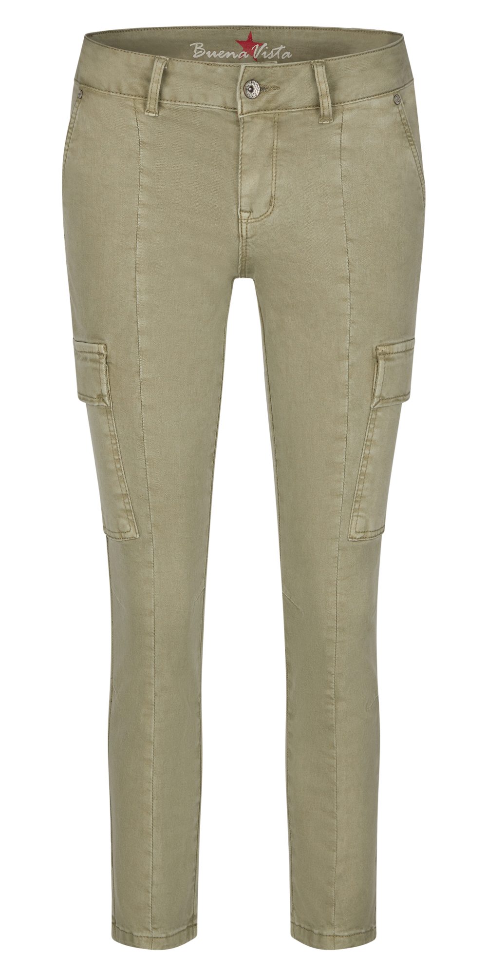 Stretch-Jeans BUENA VISTA CARGO 7/8 aloe 2504 B5648 4141.7143 - Stretch Twill