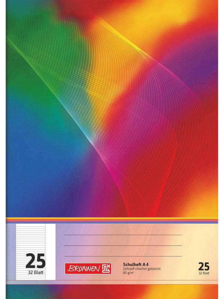 Baier & Schneider Schulheft Schulheft A4 liniert mit Rand Lineatur 25 32 Blatt, liniert mit Rand