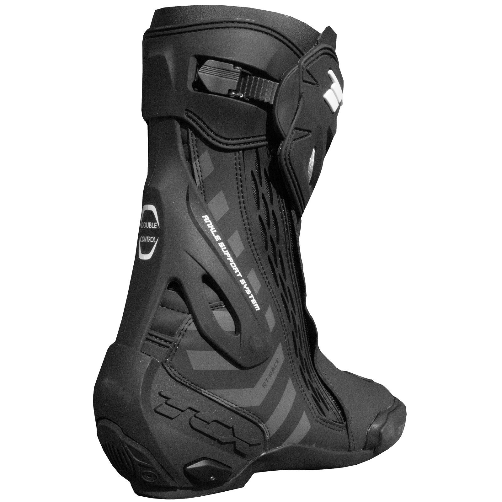 TCX TCX RT-Race Motorradstiefel Herren schwarz / dunkelgrau Motorradstiefel (Packung, Antistatische und Öl- und Benzinfeste Sohle)