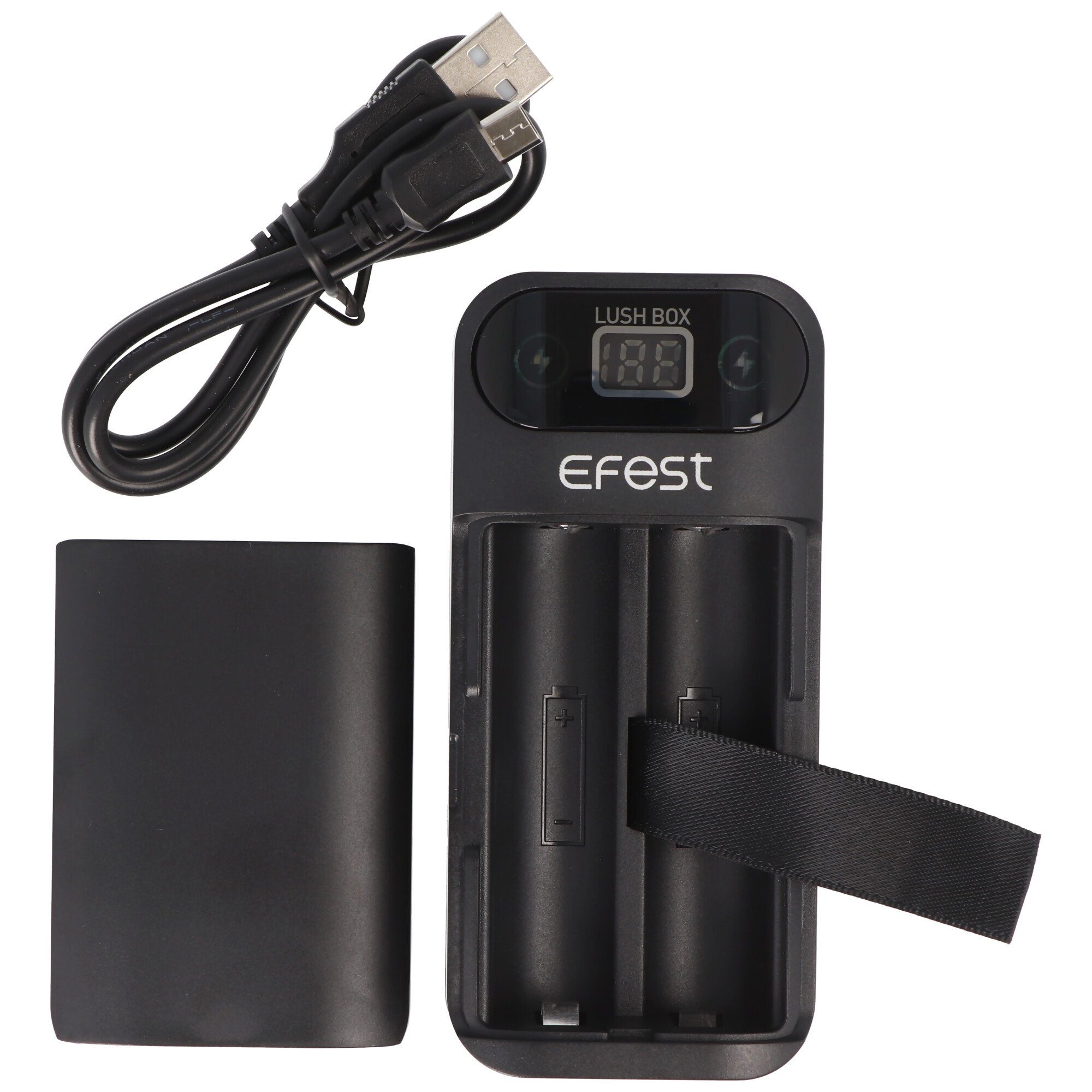 Powerbank EFEST für 3,6V Lithium und -3,7V Li-ion Ladegerät Ion 18650 18650 Akku