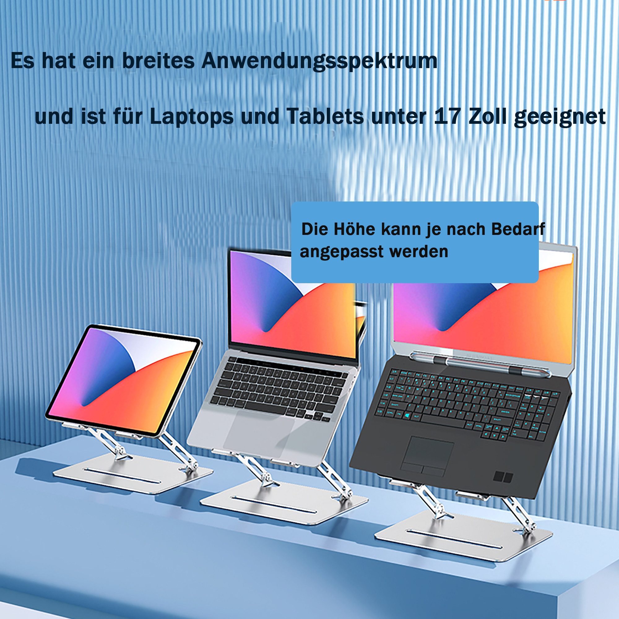 ibettertec Laptoptisch Laptop-Ständer, faltbar, leicht zu tragen (Verstellb günstig online kaufen