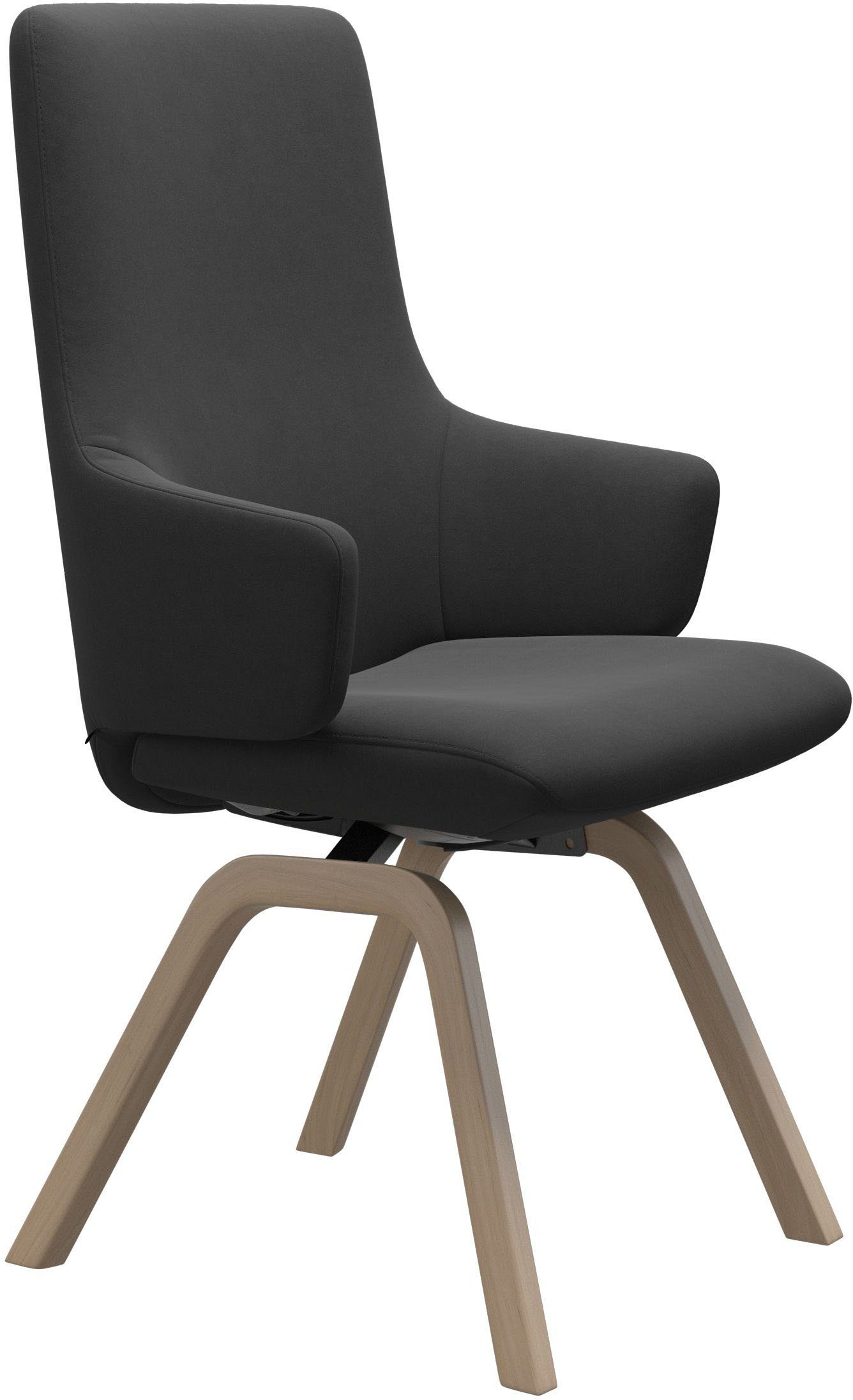 Stressless® Polsterstuhl Laurel, High Back mit Armlehne, Größe L, schräggestellte Beine in Walnuss