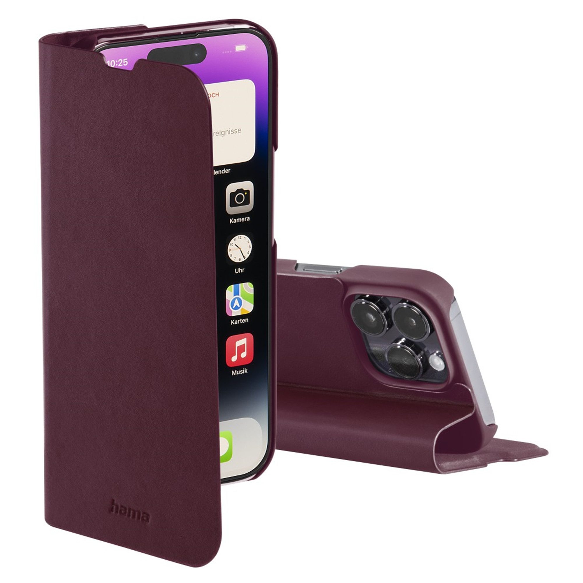 Hama Handytasche "Guard Pro" für Apple iPhone 14 Pro, Bordeaux (1-tlg)