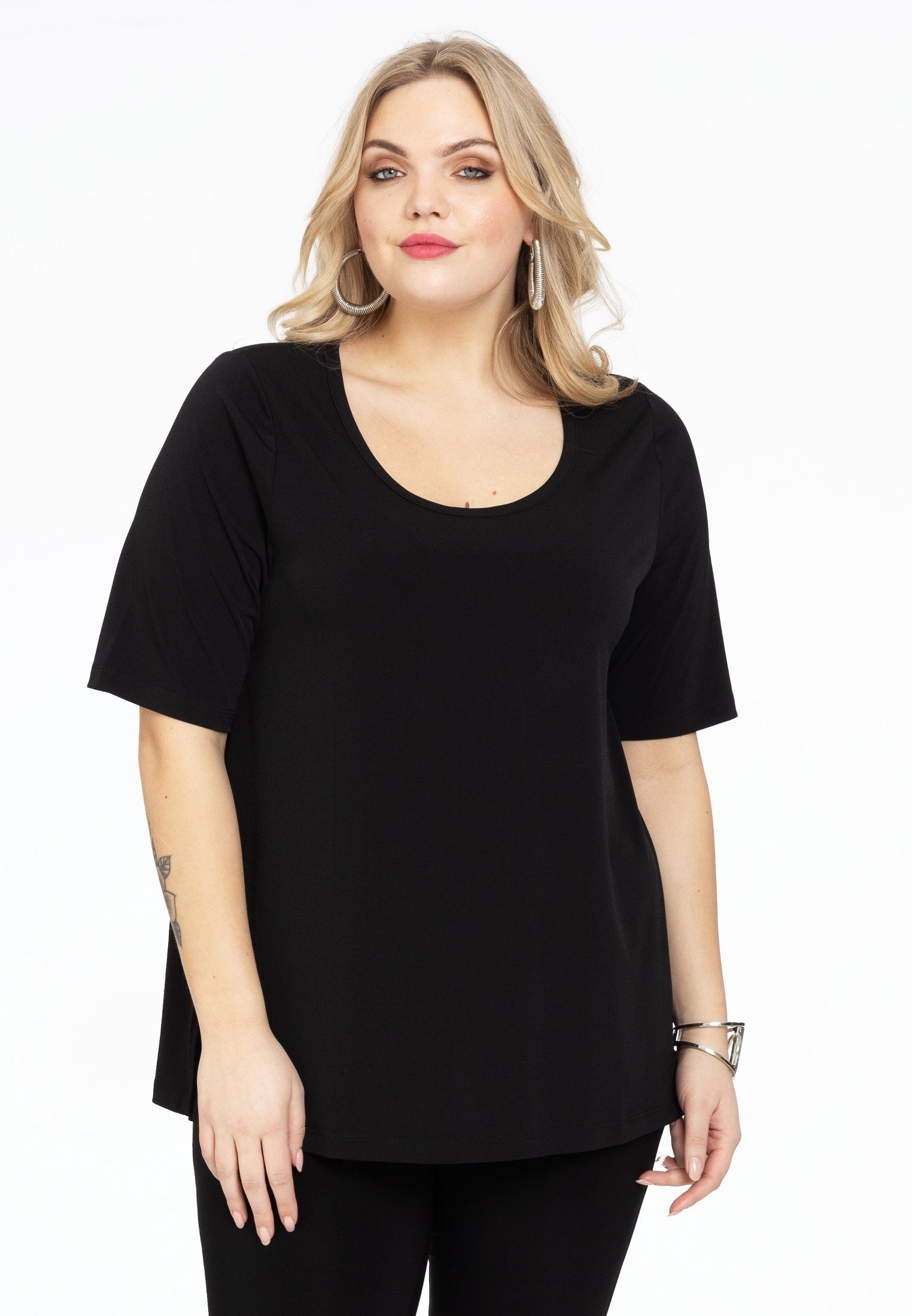 Langarmshirt Damen T-Shirt Kurzarm Große Größen