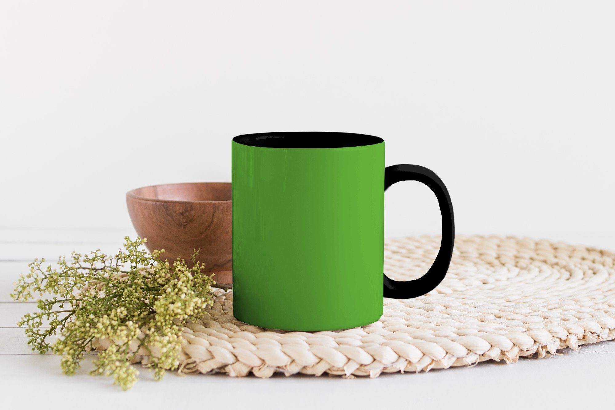 Tasse Natur, Teetasse, MuchoWow - Kaffeetassen, Farben - Farbwechsel, Keramik, Zaubertasse, Grün Geschenk