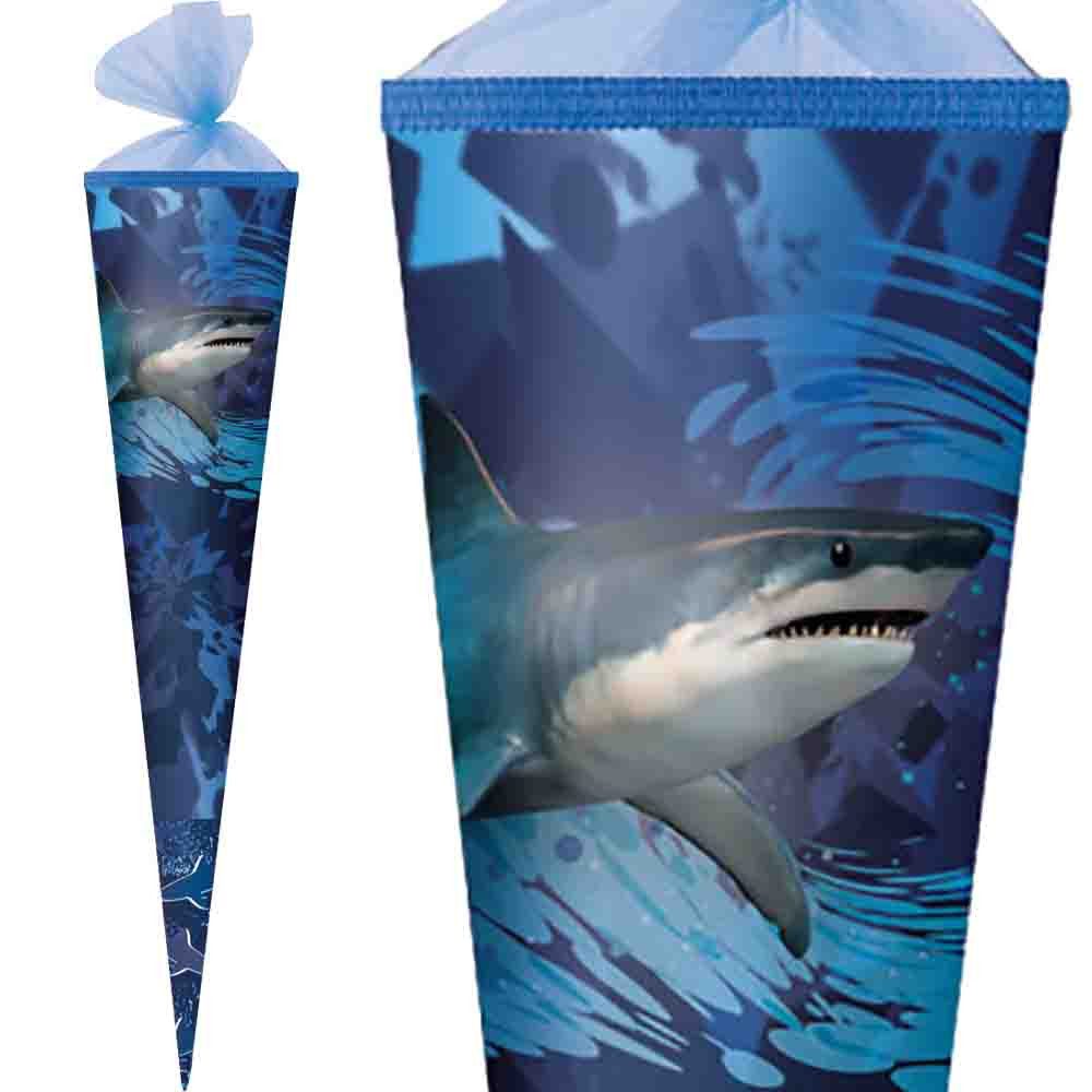 Herlitz Schultüte 70 cm Jungen veredelt Hai
