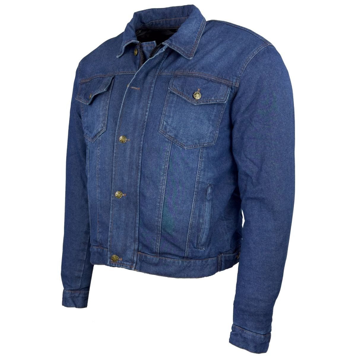 roleff Motorradjacke RO1515 Jeansjacke - Stonewashed, Aramid, Protektoren & Klimamembrane winddicht, wasserdicht, atmungsaktiv