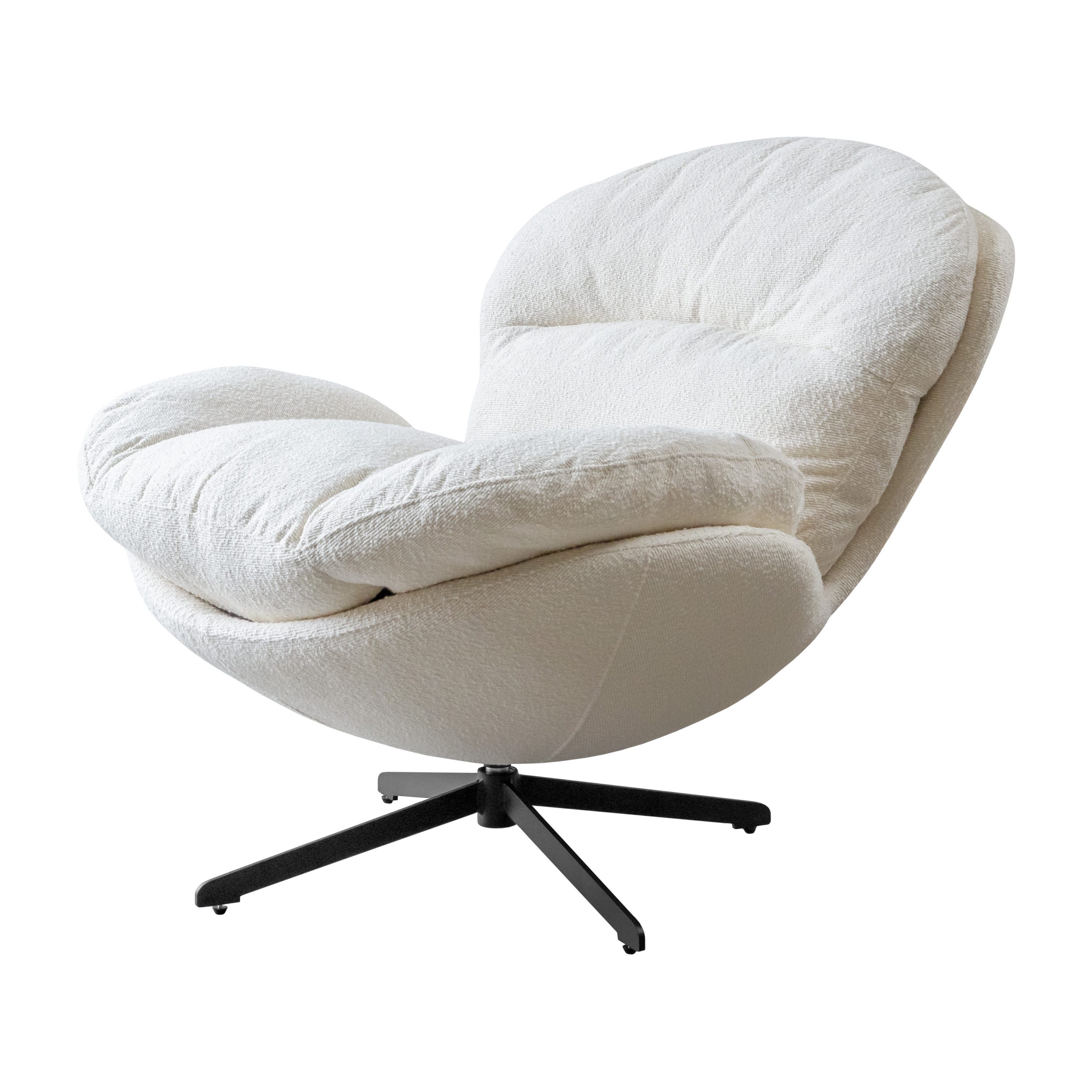 Lookway Drehsessel COCO 360° – Drehbarer Polstersessel für Wohnzimmer & Büro, Breite: 100 cm