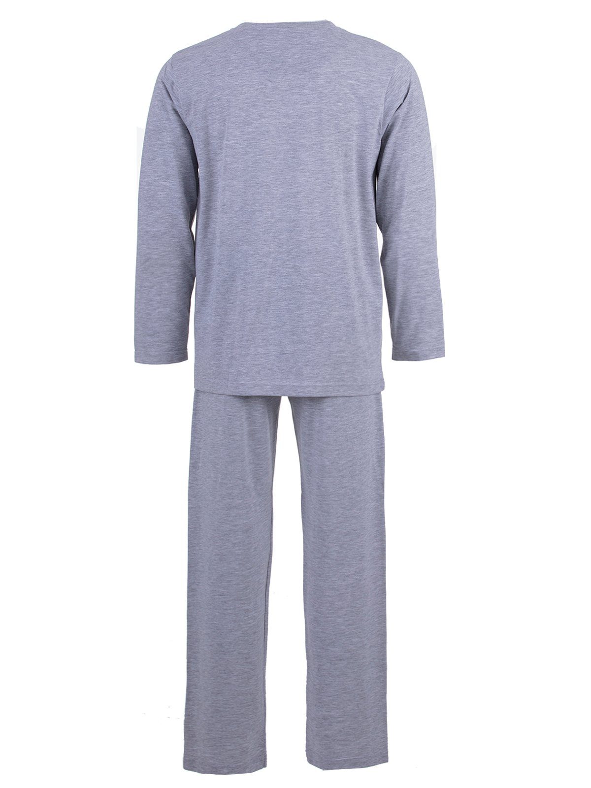 Henry Langarm- Set Schlafanzug Pyjama Vintage Terre grau