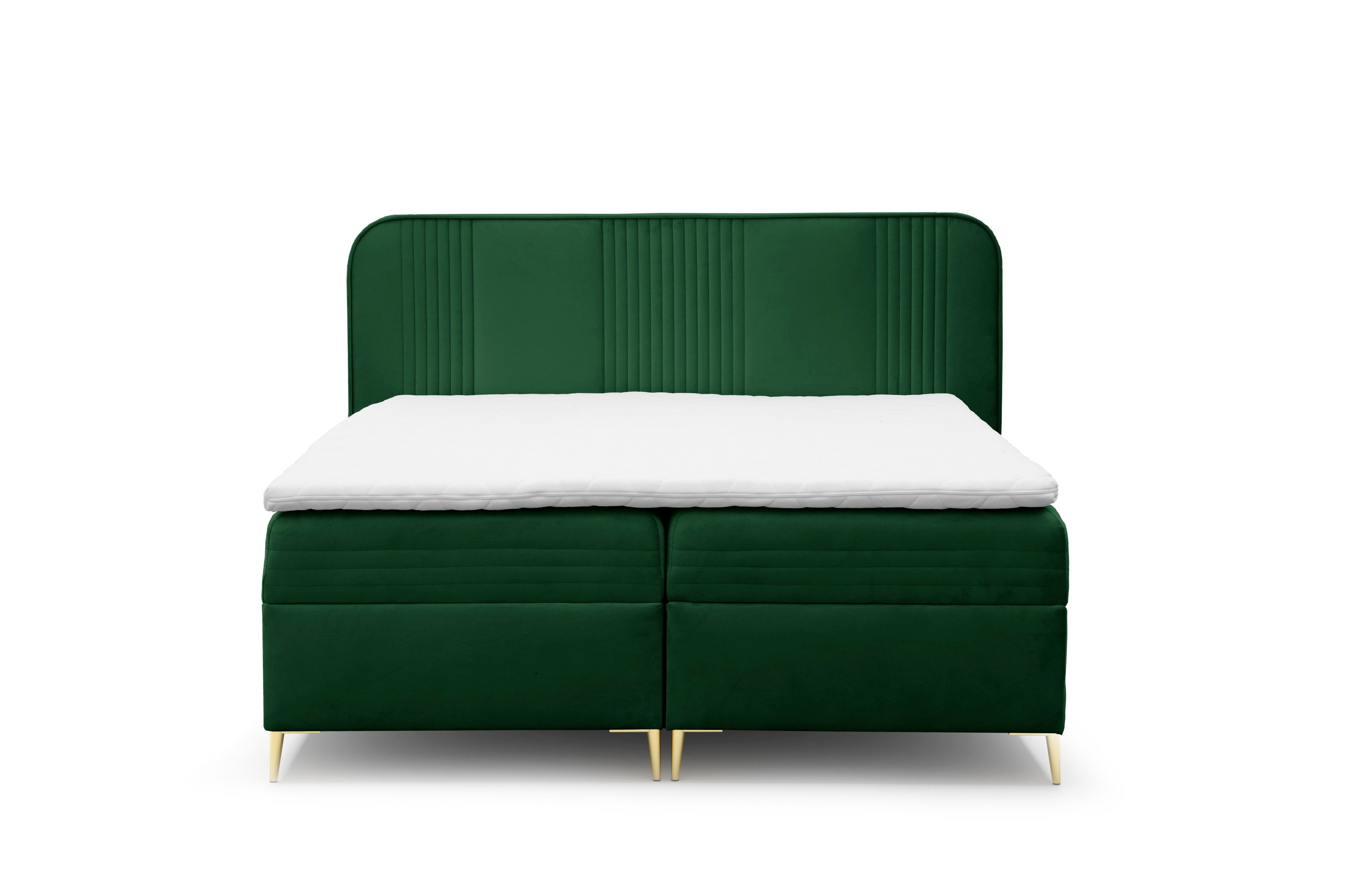 AN FURNITURE STORE Boxspringbett GOLDFLAIR, inkl. Bettkasten und Topper