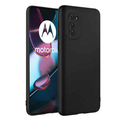 CoolGadget Handyhülle Black Series Handy Hülle für Motorola Moto E32, E32s 6,5 Zoll, Edle Silikon Schlicht Schutzhülle für Motorola E32 / E32s Hülle