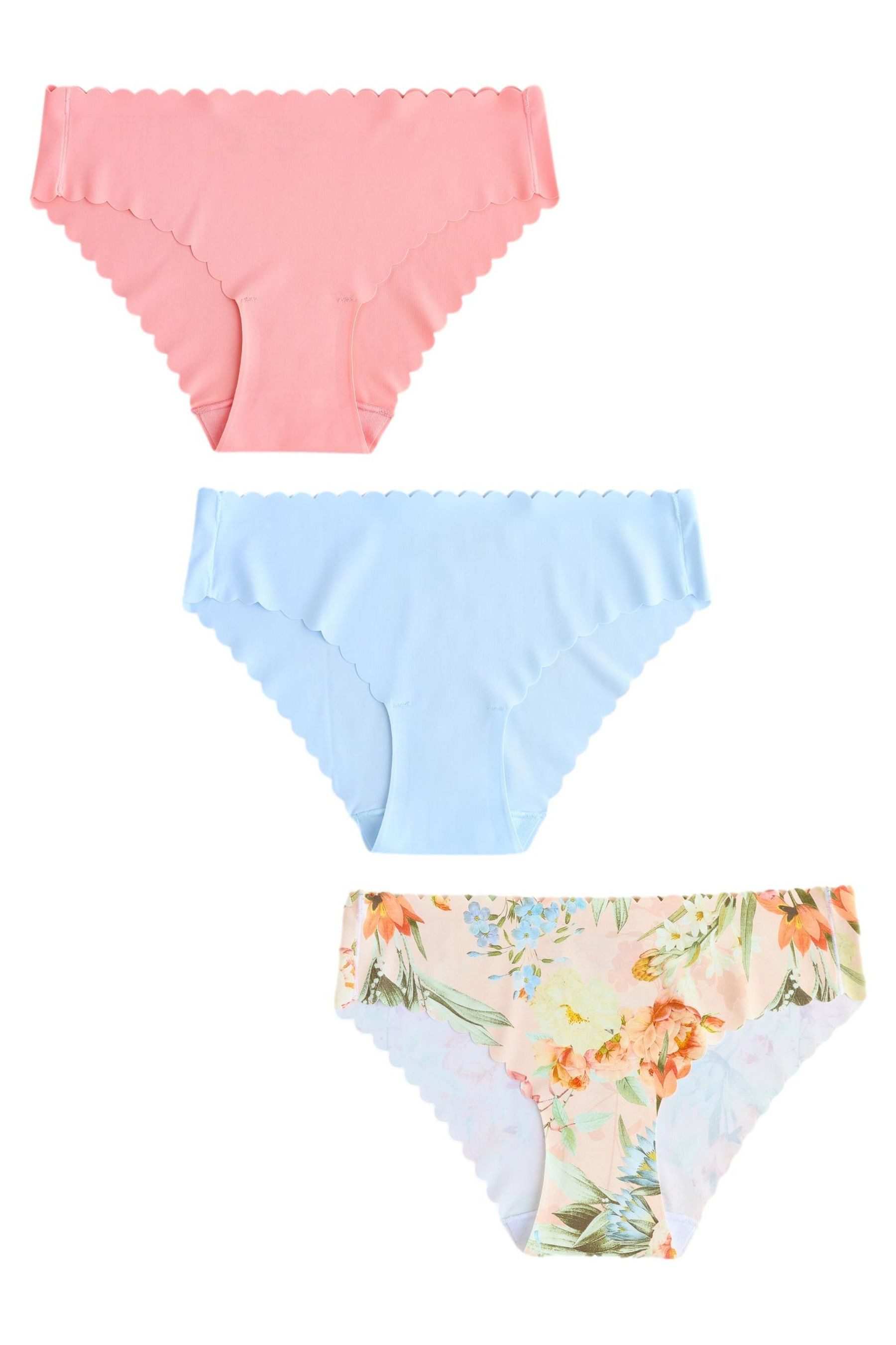 Brasilslip 3er-Pack Nahtlose Slips mit Bogenkante, Brazilian