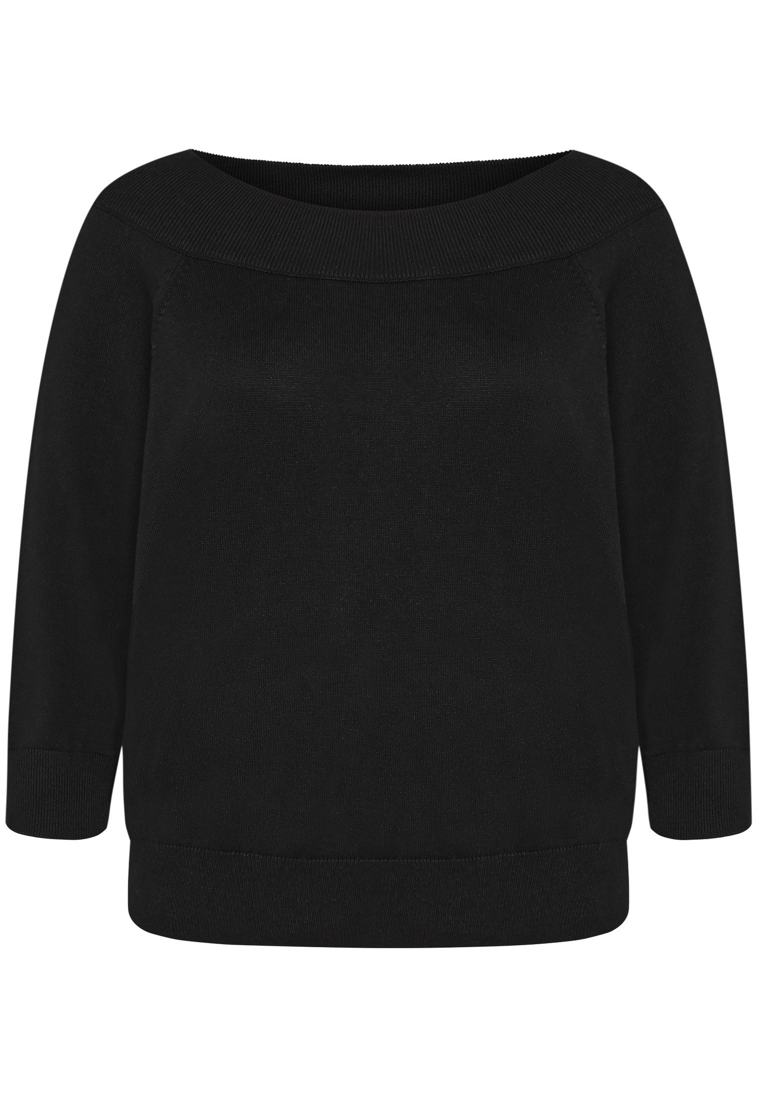 Zero Strickpullover Damen mit Carmenausschnitt (1-tlg) Plain/ ohne Details