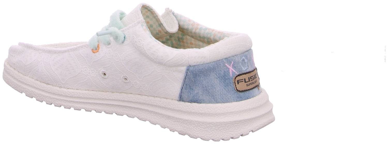 Fusion Fusion Emma White Flower Embroidery Slipper