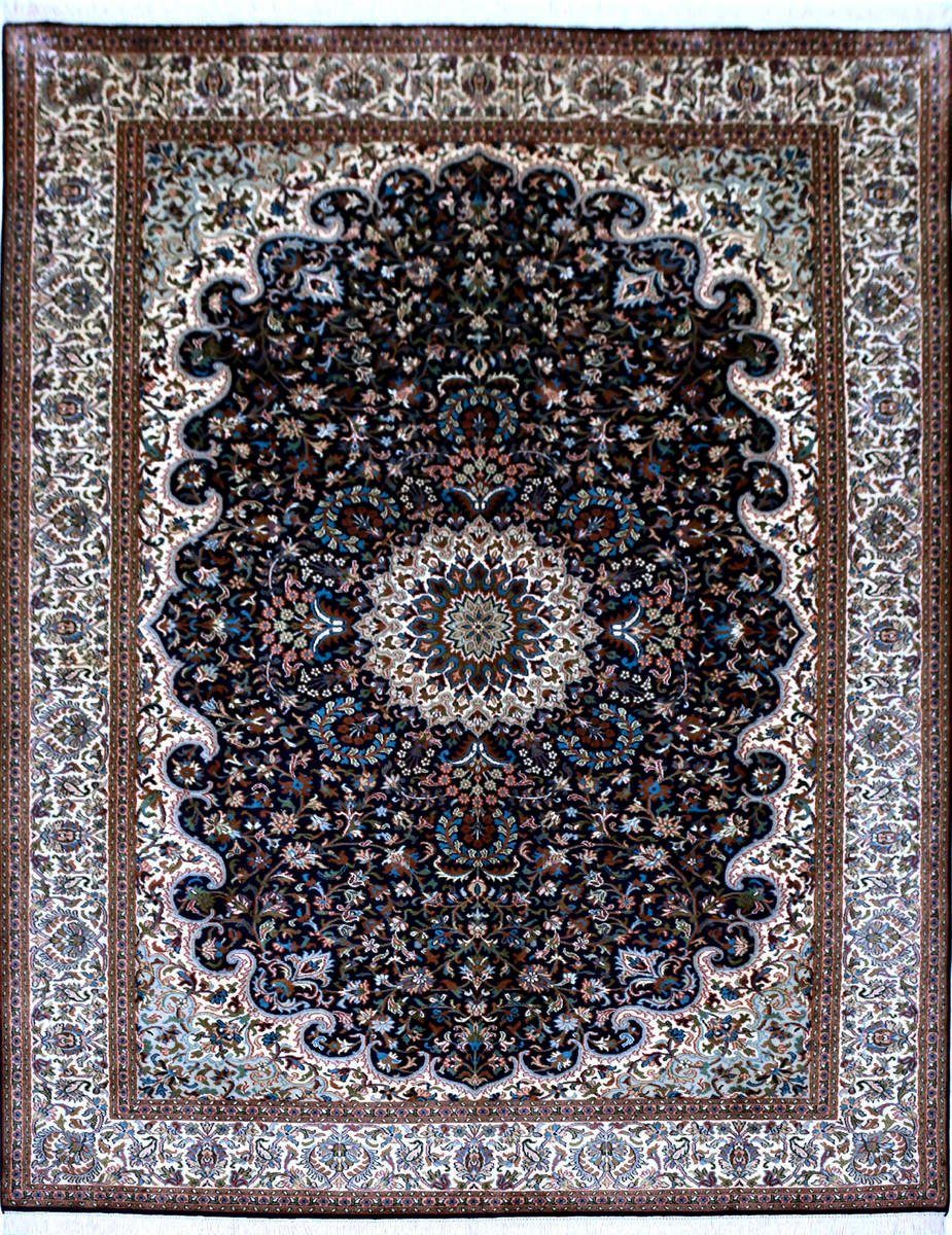 Seidenteppich KASHAN 8992 von KAYOOM - echte Kaschmirseide