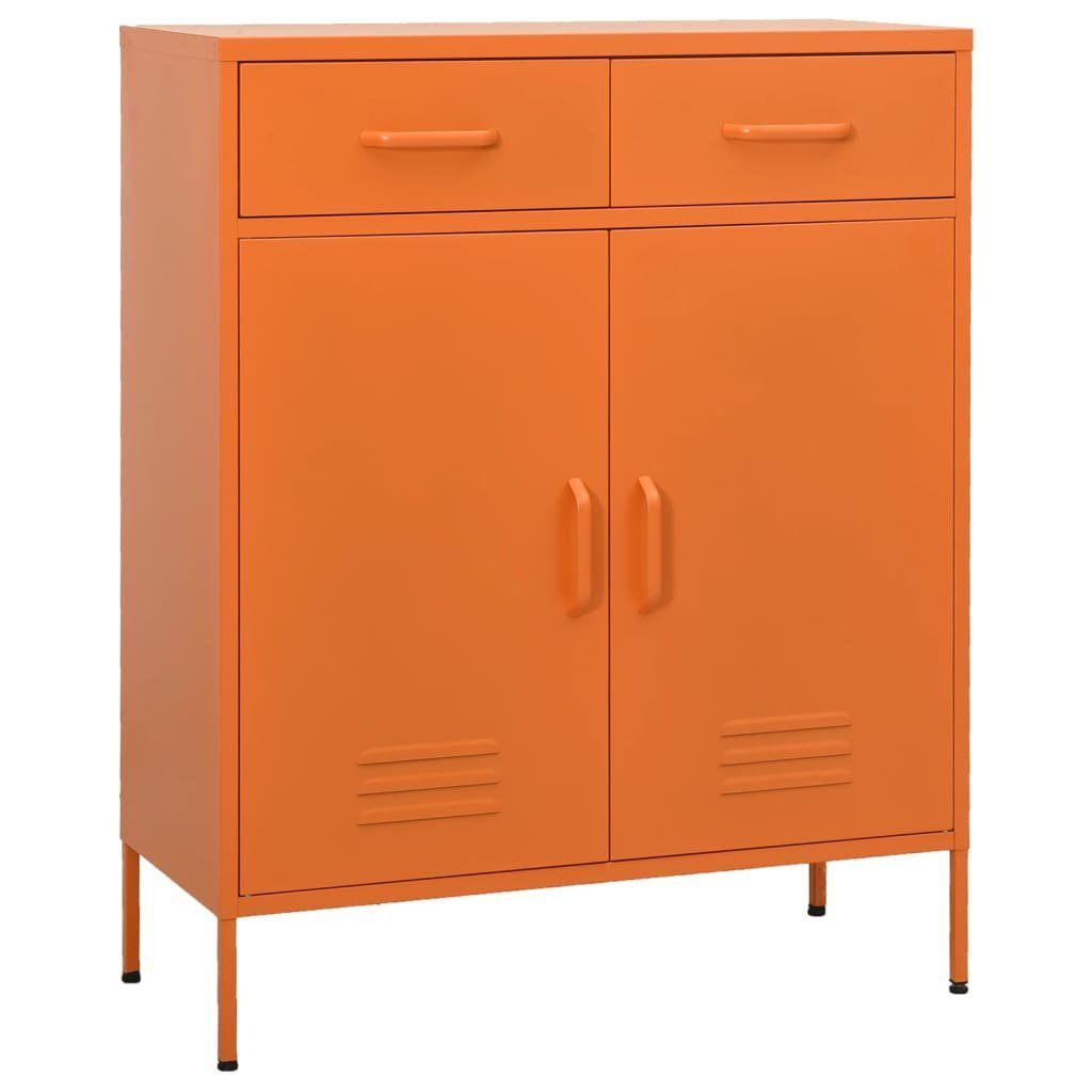 vidaXL Aktenschrank Lagerschrank Orange 80x35x101,5 cm Stahl (1-St)