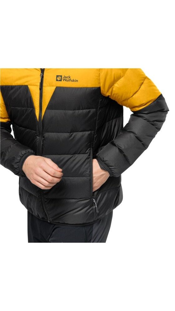 Jack Wolfskin Winterjacke Winter-Daunenjacke DNA Tundra Hoody mit Kapuze (sehr warm, winddicht)