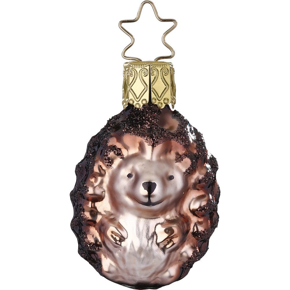 INGE-GLAS® Christbaumschmuck, Christbaumschmuck kleiner Igel Glas 5cm braun, 1 Stück. € 12,79, (€ 12,79 pro 1 Stk).