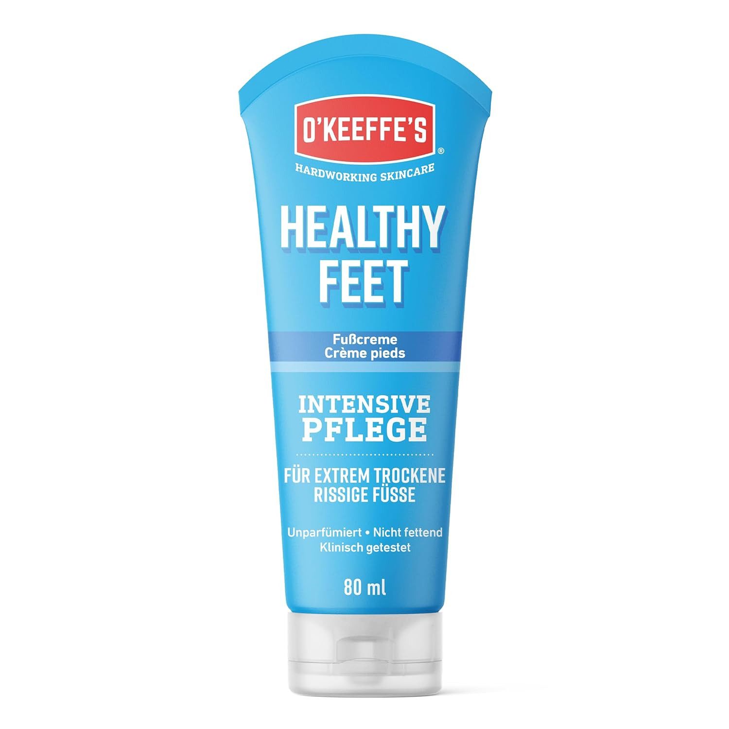 O'KEFFE'S Fußcreme 1 x O'Keeffe's Healthy Feet Fußcreme Tube, 80 ml, 1-tlg.