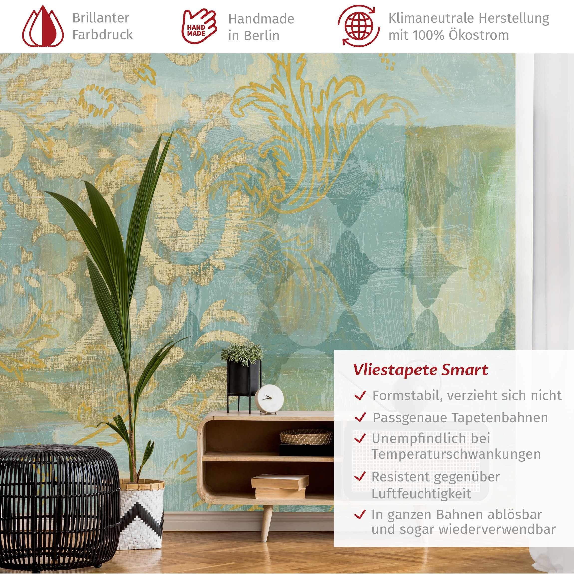 Bilderdepot24 Vliestapete Vintage Marokkanische Collage Gold günstig online kaufen
