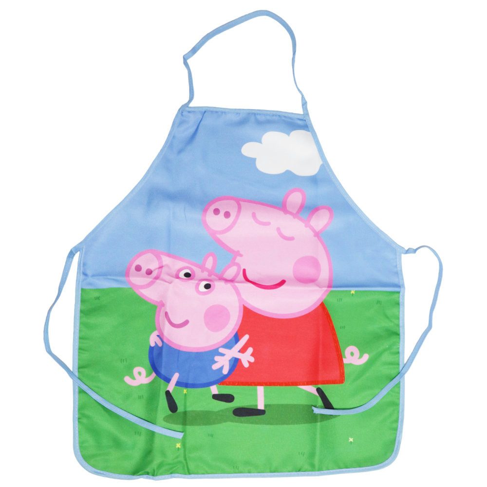 Peppa Pig Kochschürze Peppa Wutz Pig George Kinder Backschürze mit Mütze 3- günstig online kaufen