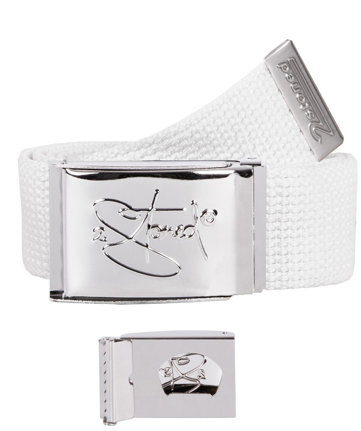 2Stoned Зчіпні ремені Тканеві ремені Unisex, Chromschnalle Classic, 4 cm breit, 120 cm lang mit Flaschenöffner